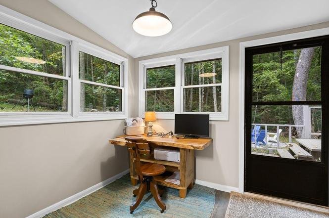 Dedicated workspace at Fish Head Lodge in Suches GA