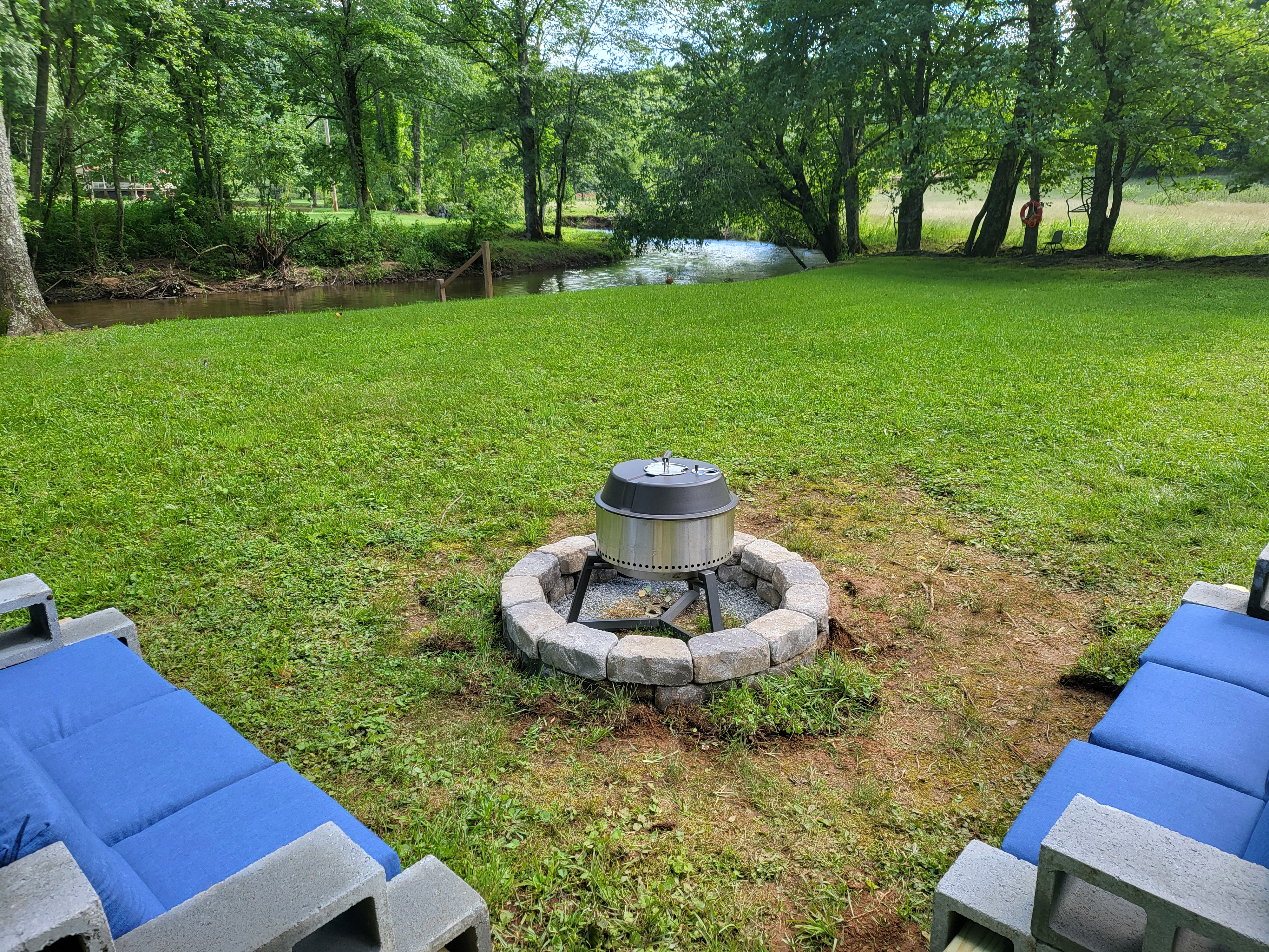 Firepit by the Toccoa River